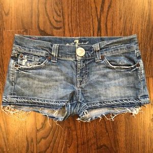 7 for All Man Kind Denim Shorts